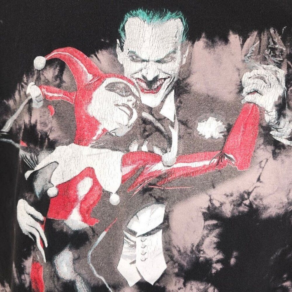 Joker Harley Quinn T Shirt Mens Size XL Black DC Comics Tango Tie Dye - Picture 3 of 6